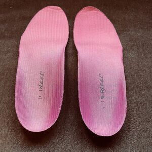 Excellent Superfeet Pink D size insoles fits 8-9 US Womens Clean